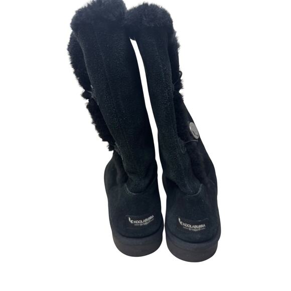 Koolaburra by UGG Kinslei Tall Suede Shearling Boots Women’s 9 | Black Winter - Picture 3 of 9